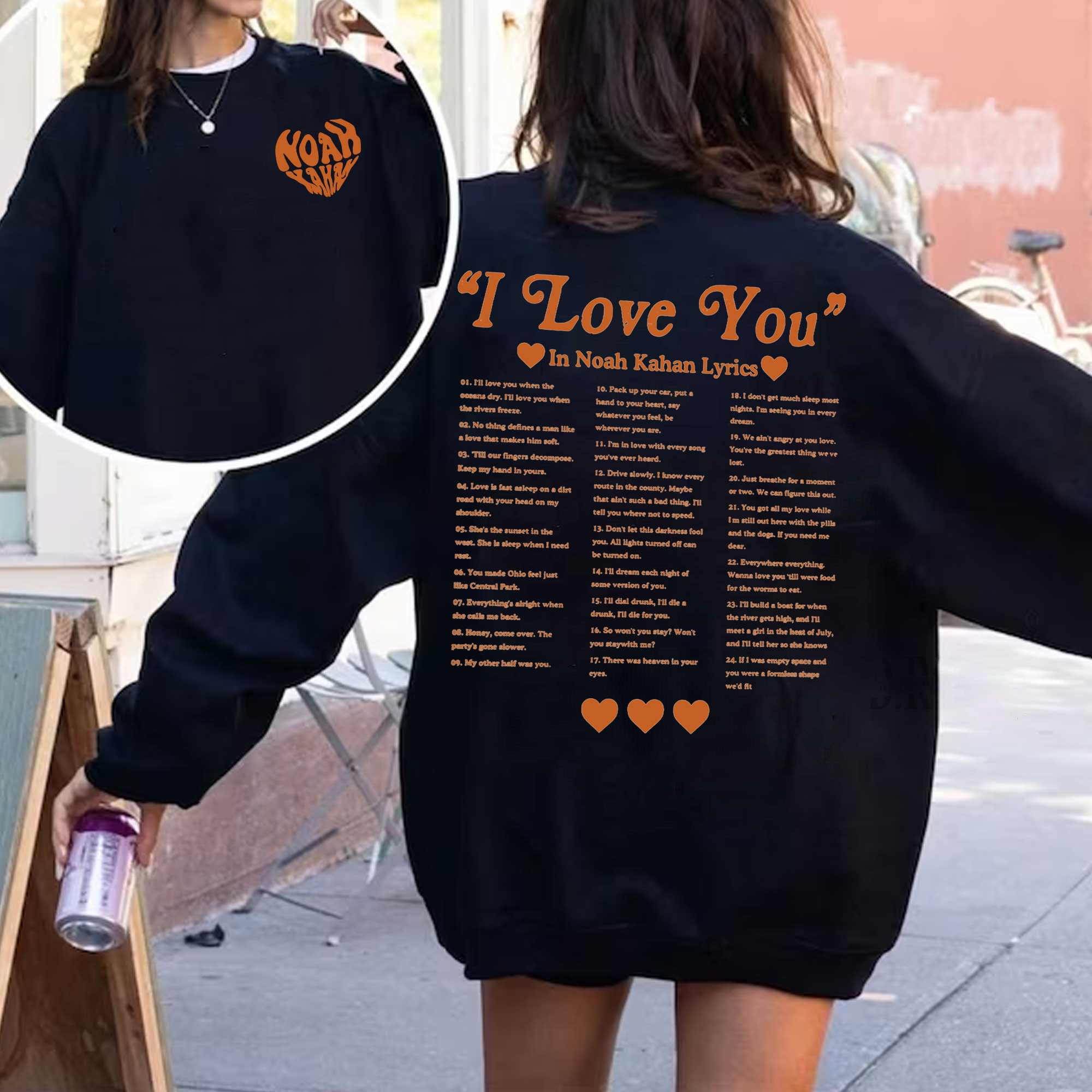 I Love You In Noah Kahan Lyrics Sweatshirt