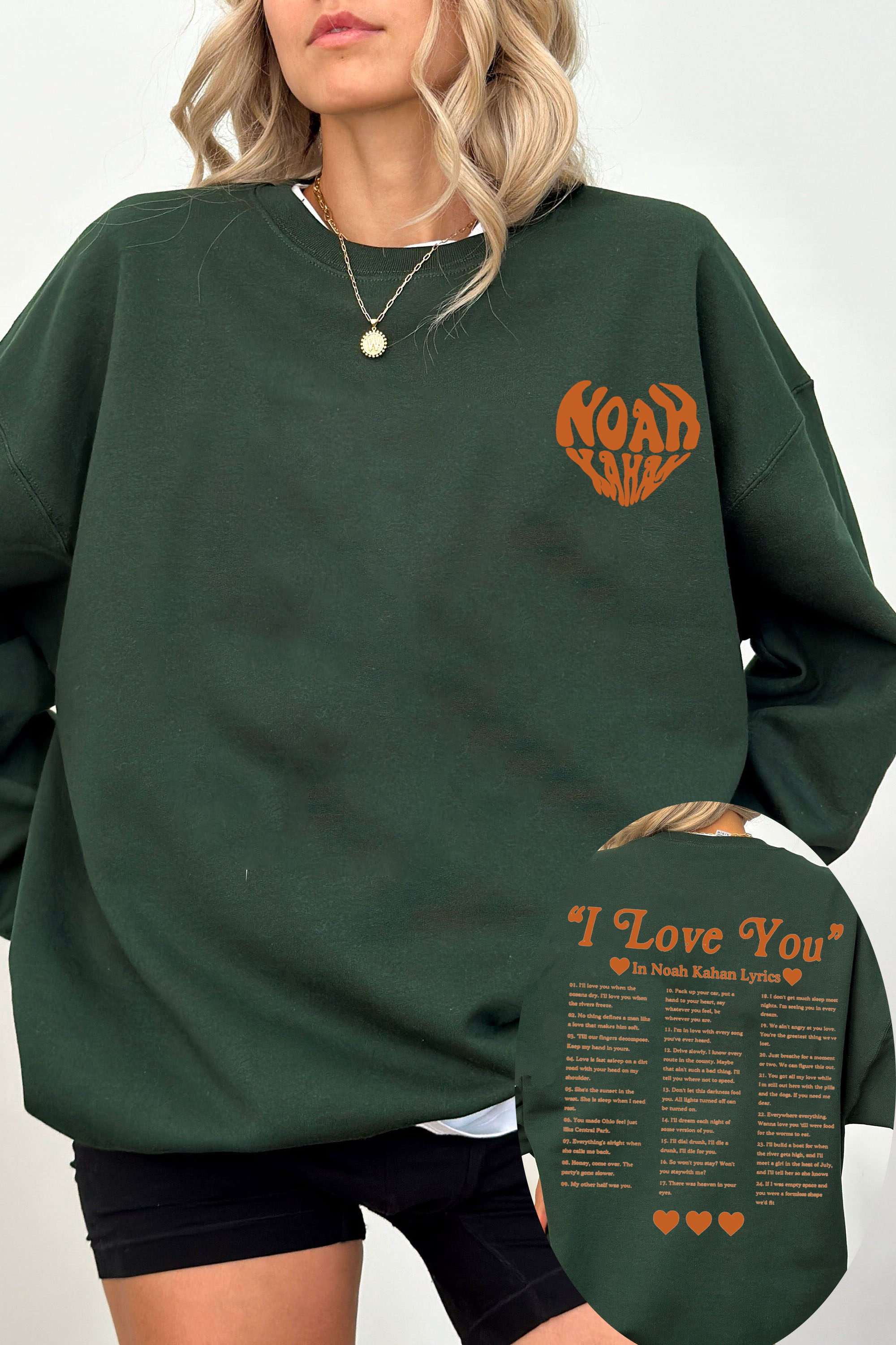 I Love You In Noah Kahan Lyrics Sweatshirt