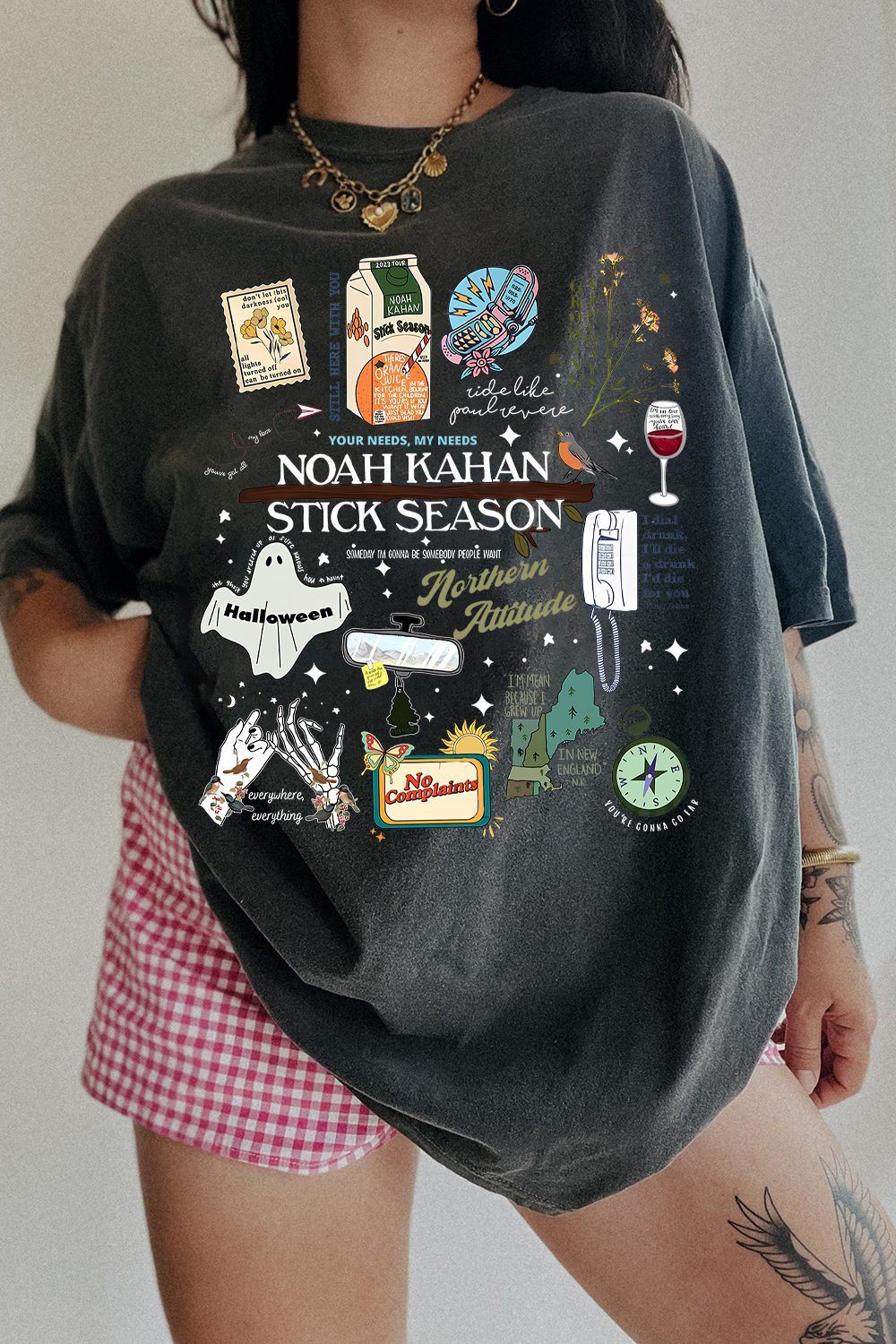 Stick Season Noah Kahan Full Version New Design Tshirt