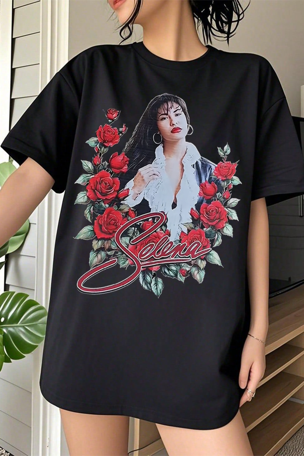 Selena Quintanilla Red Roses Tee