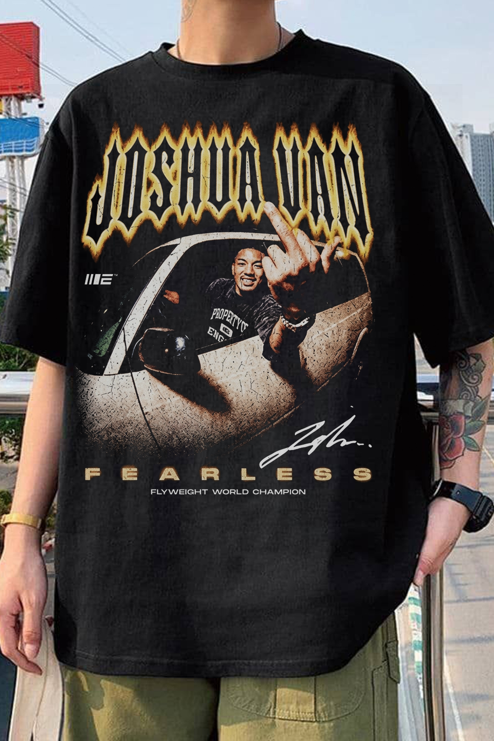 Joshua Van Fearless Retro MMA Tee