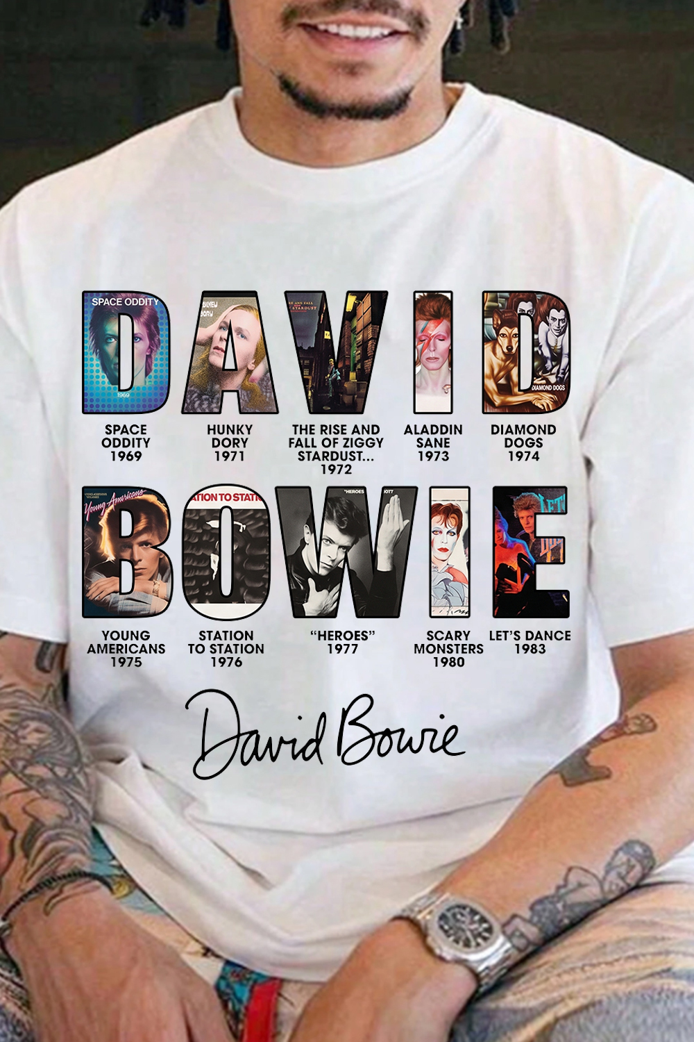 David Bowie Album Short-Sleeve Tee