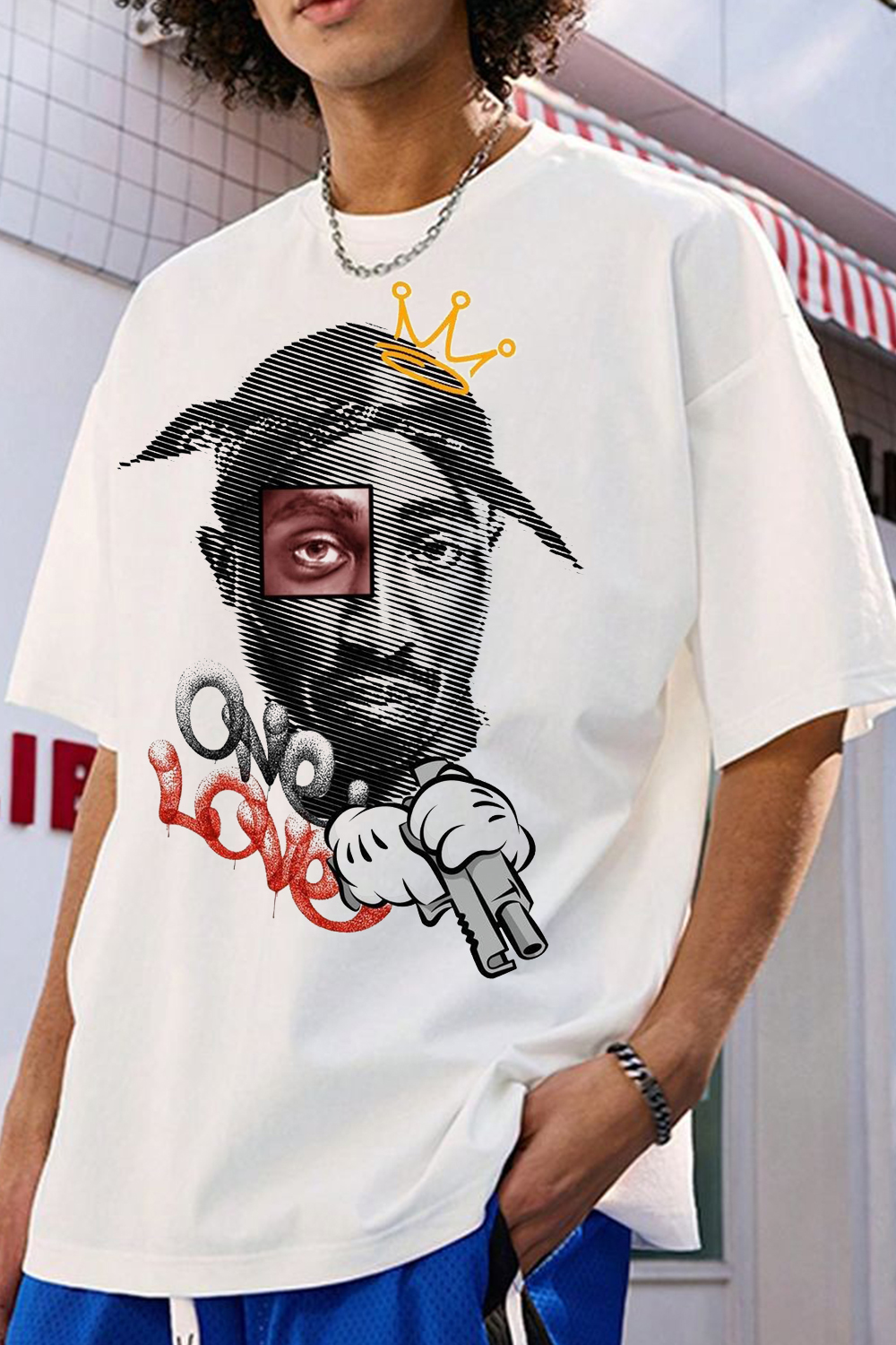 Tupac Artistic Graphic Tee