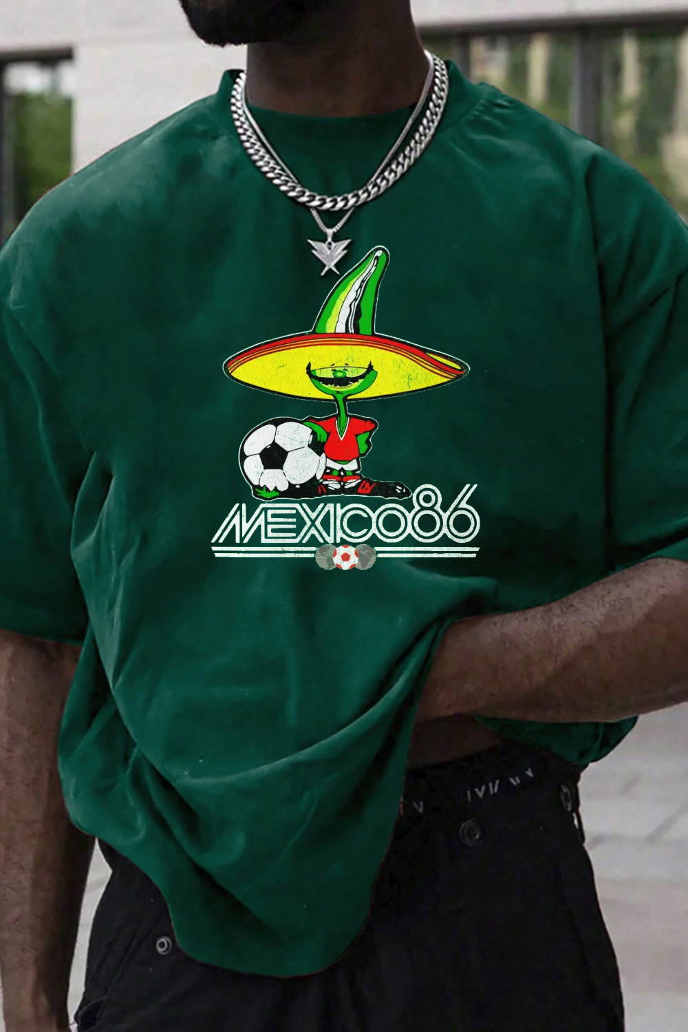 Vintage Mexico 86 World Cup Mascot Soccer Shirt