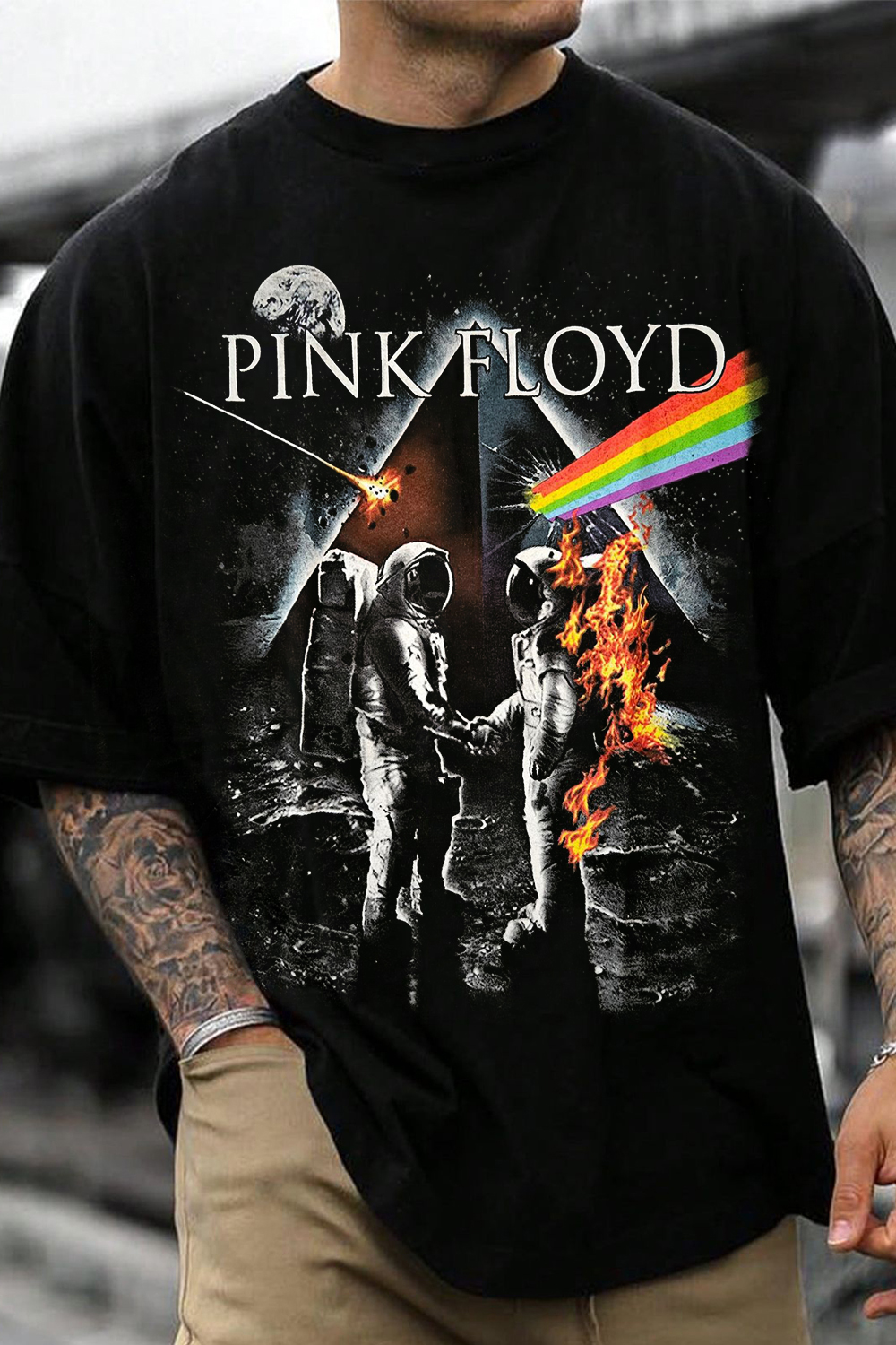 Pink Floyd Astronaut Print T-Shirt