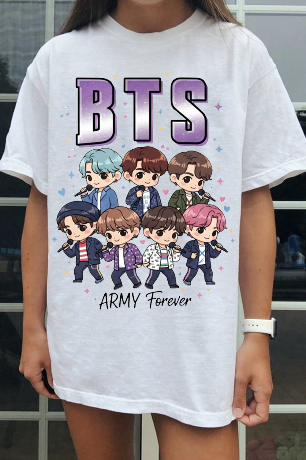 BTS 2026 Cartoon T-Shirt