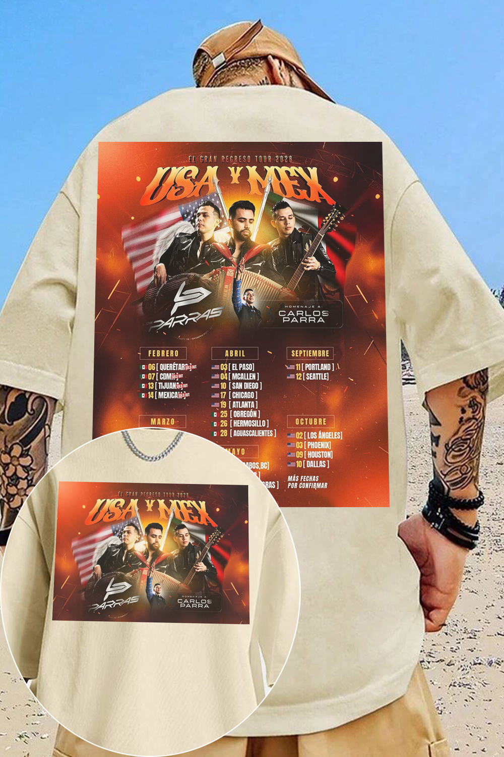 Los Parras 2026 Tour Shirt