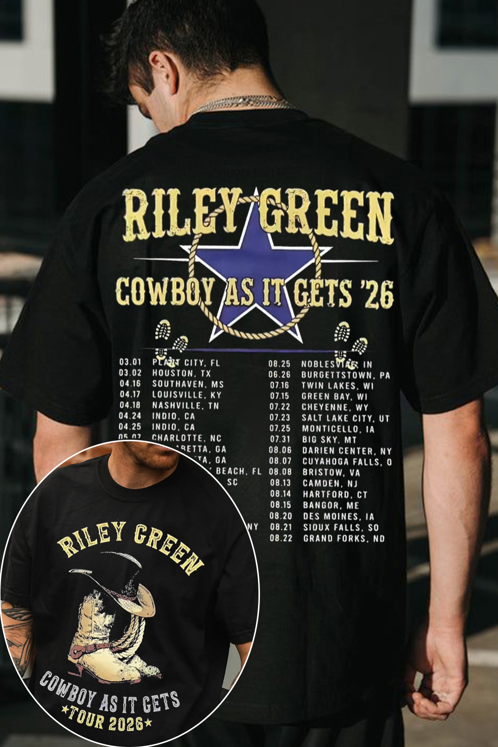 Riley Green Music Shirt