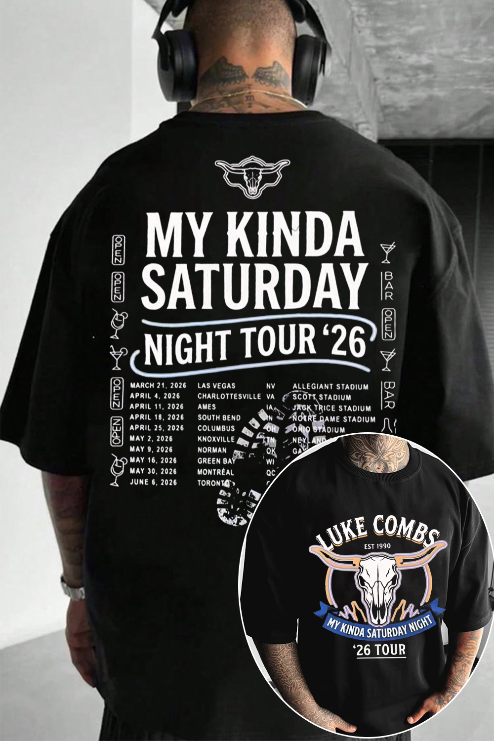 Luke Combs Tour 2026 Tee