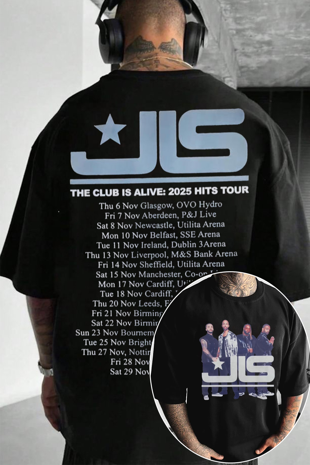 JLS 2025 UK Tour T-Shirt