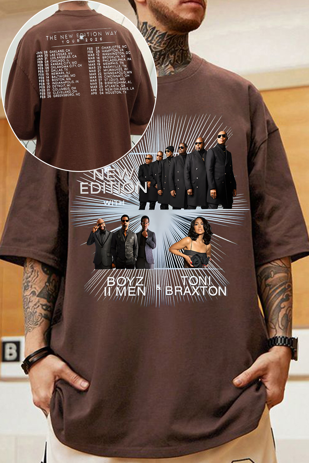 New Edition 2026 Tour Shirt For Men