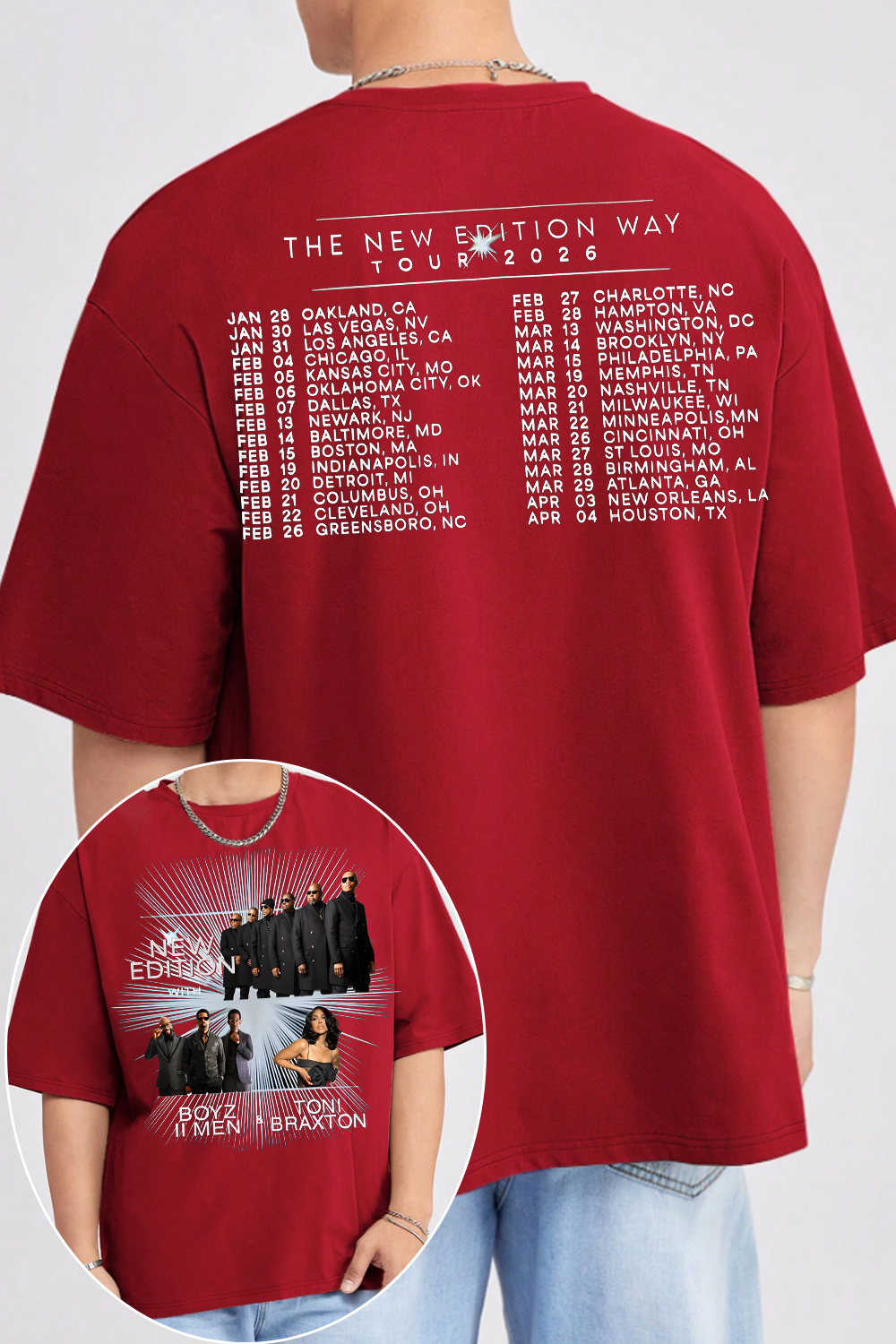 New Edition 2026 Tour Shirt For Men