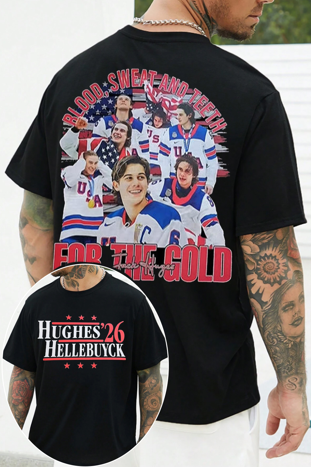 Jackhughes 2-Sided Printed Tee