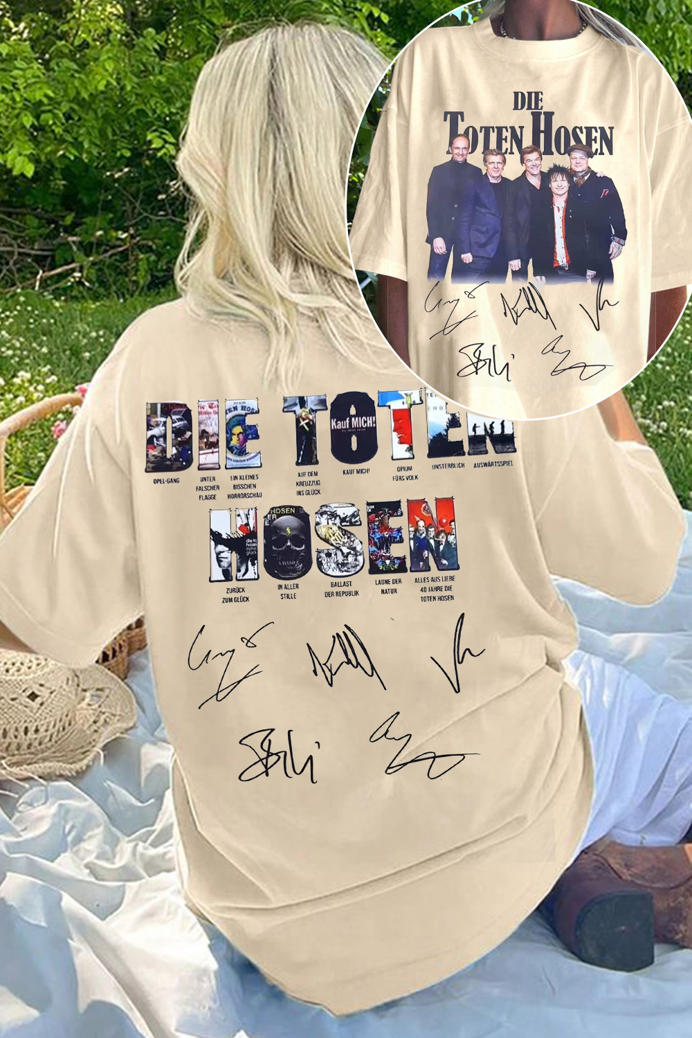 Die Toten Hosen 2-Sided Printed T-Shirt