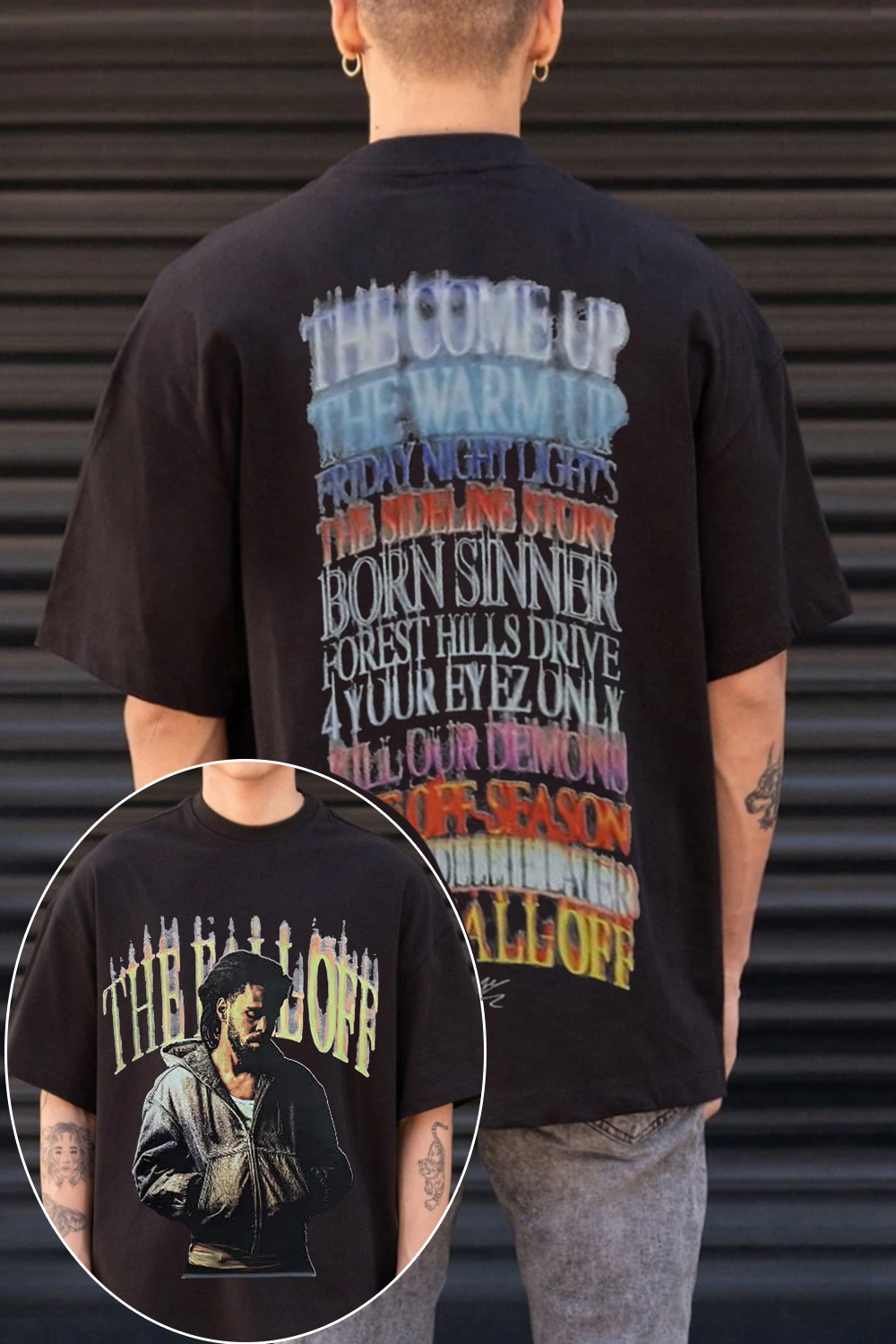 J.Cole 2-Sided Printed T-Shirt