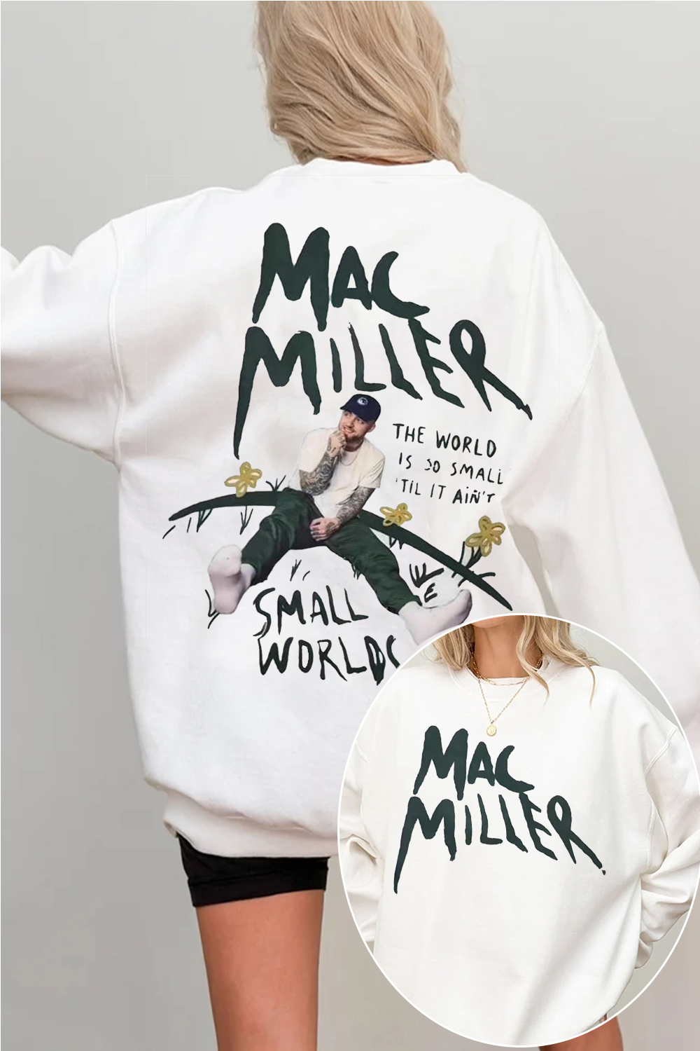 MM Forever Reversible Print Sweatshirt