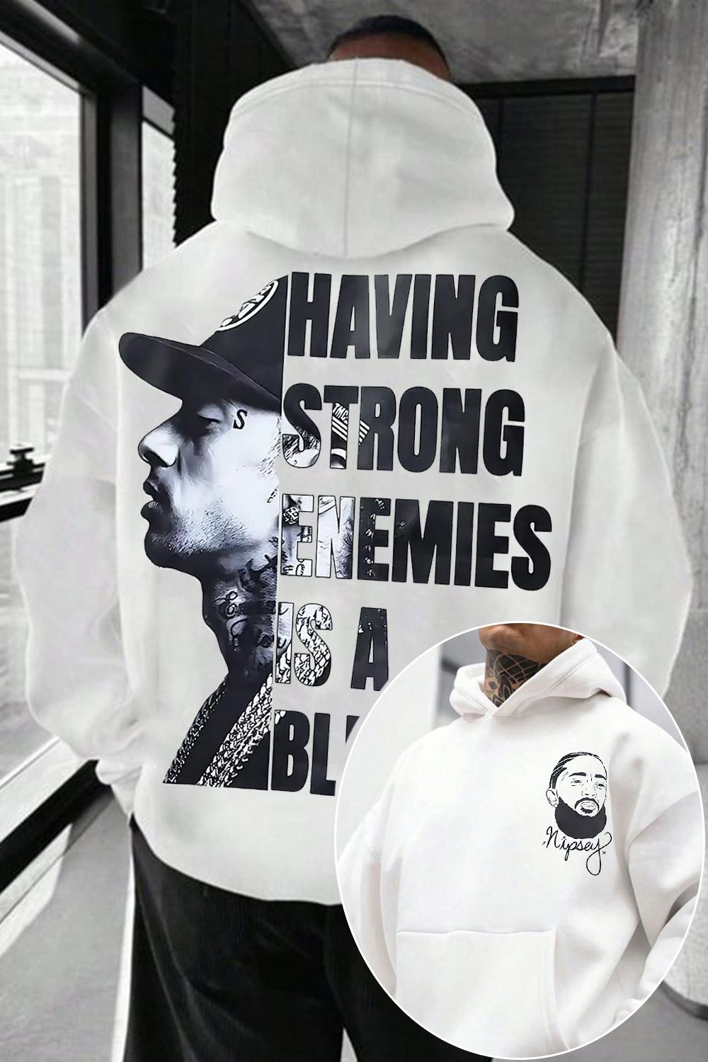 Nipsey Hussle 2-Sided Printed Hoodie