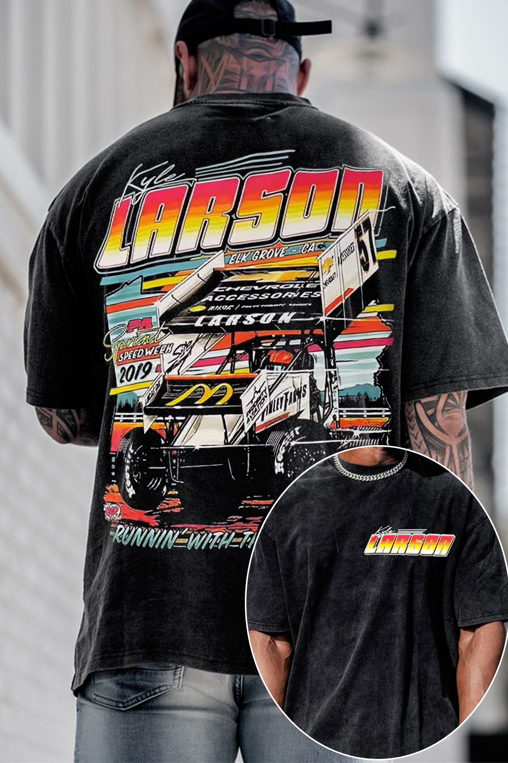 Just Race💨🔥Racing Washed Cotton Tee