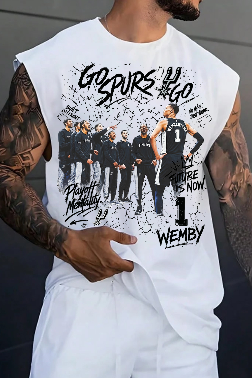 Wemby San Antonio Basketball Tank