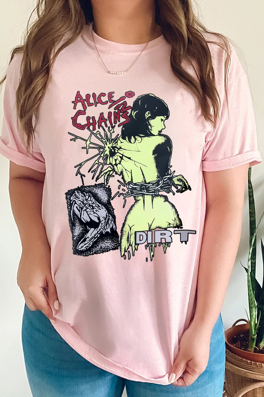 aliceinchains round neck t-shirt