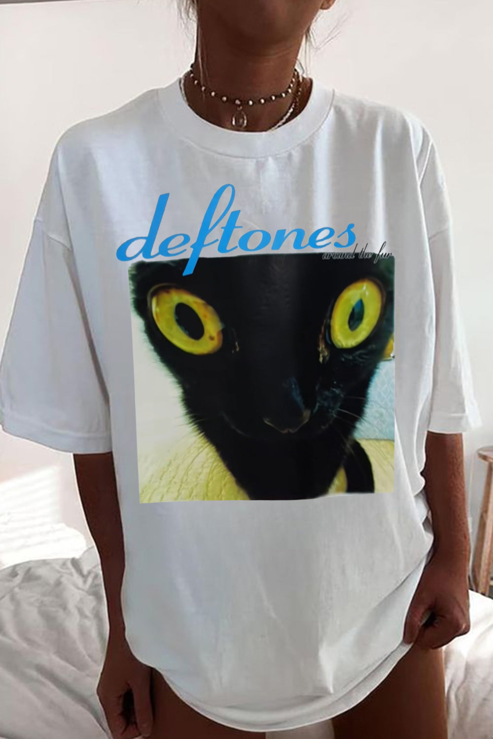 Deftones Cat T-Shirt Around The Fur Album Shirt