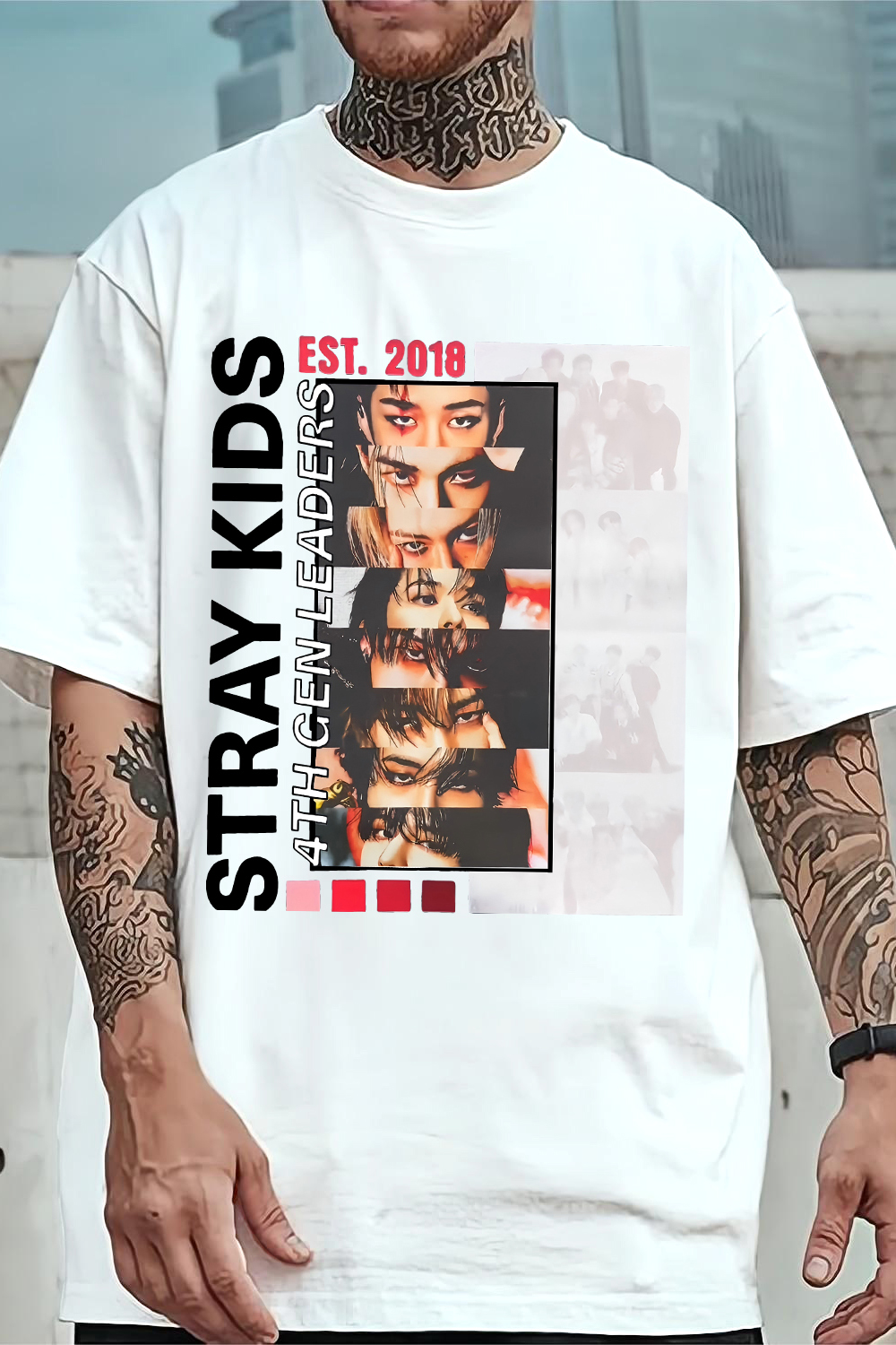 Stray Kids Album Graphic Tee For Men