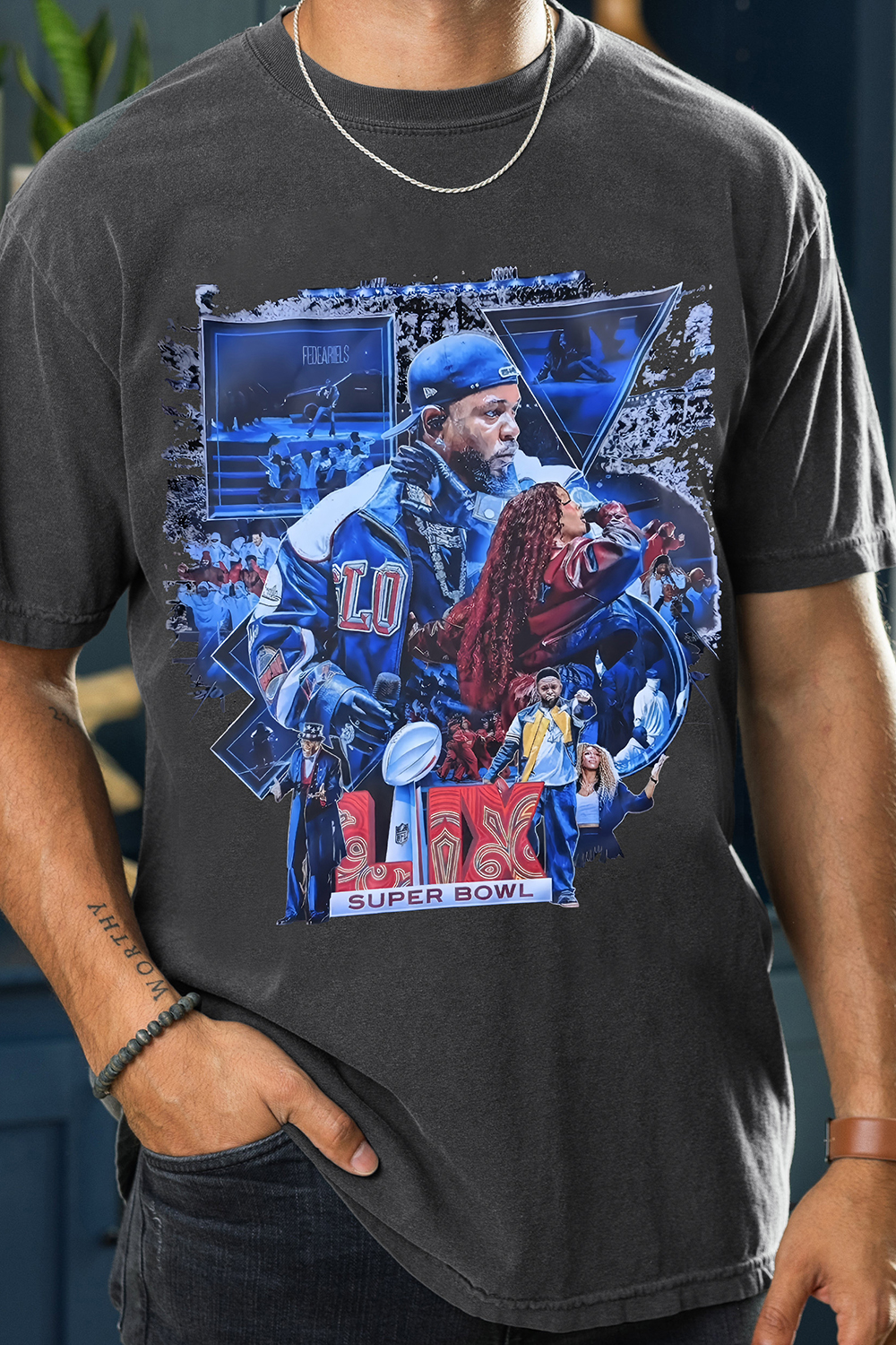 Kendrick Lamar Super Bowl Tee For Men
