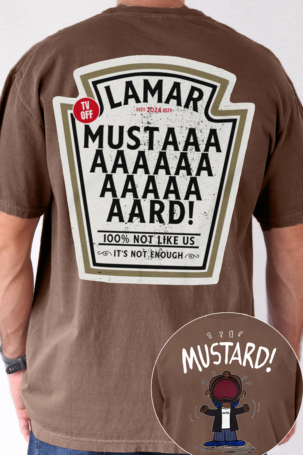 Kendrick Lamar GNX Mustard 2 Sides Tee For Men