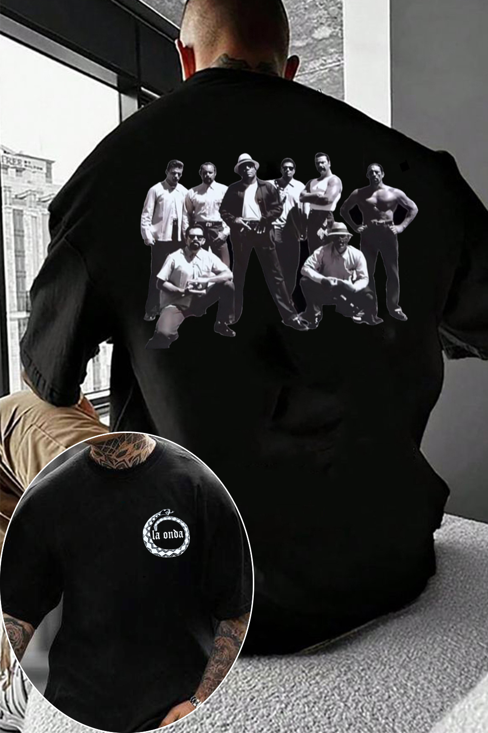 LaOnda 2-sided printed T-shirt