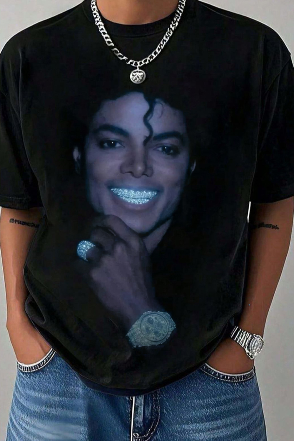 Michael Jackson Classic Photo Print Tee