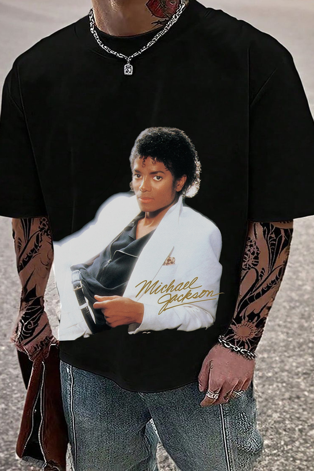 Michael Jackson Classic Album Print T-Shirt