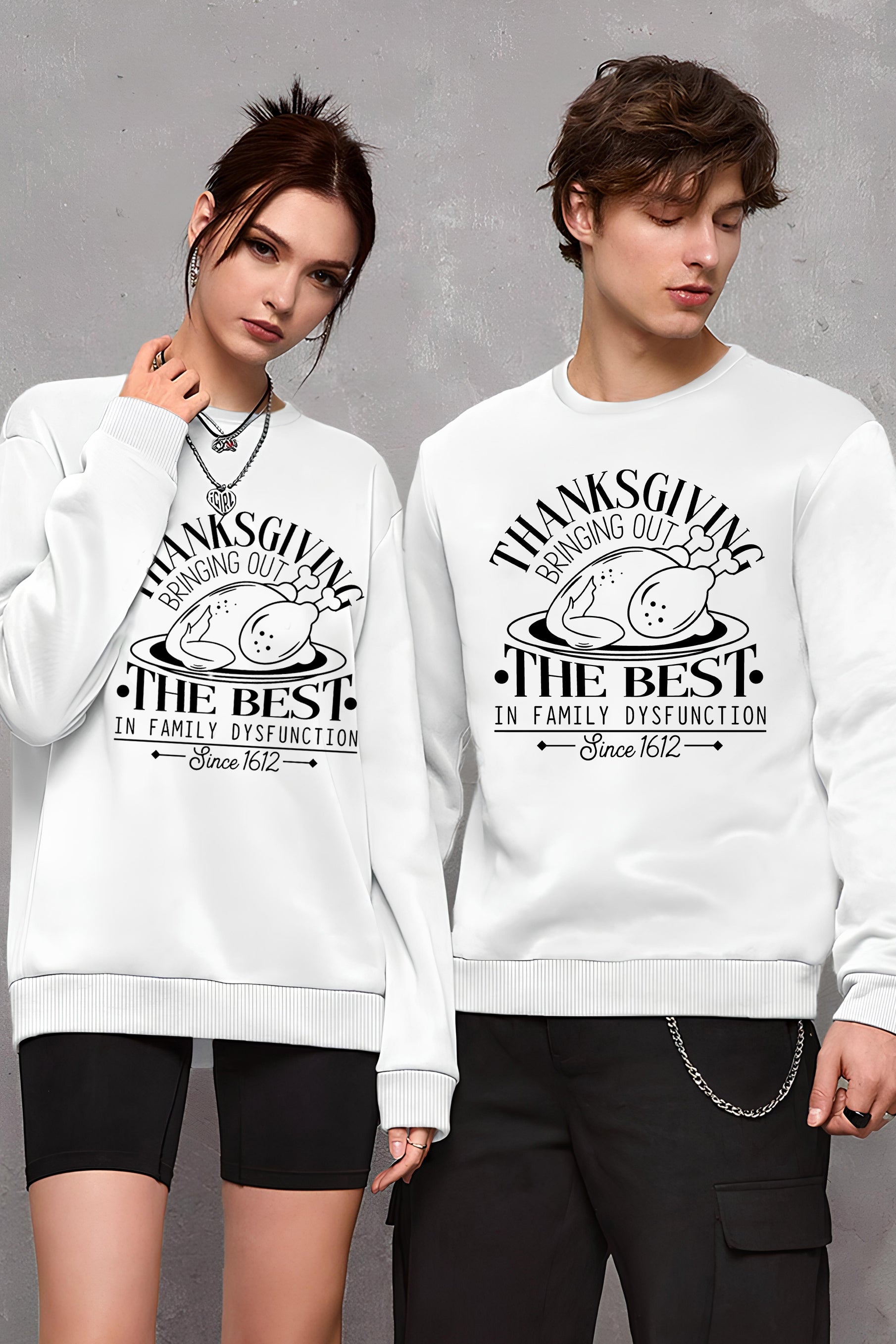 Family Thanksgiving  Couple Matching Sweatshirt For Men