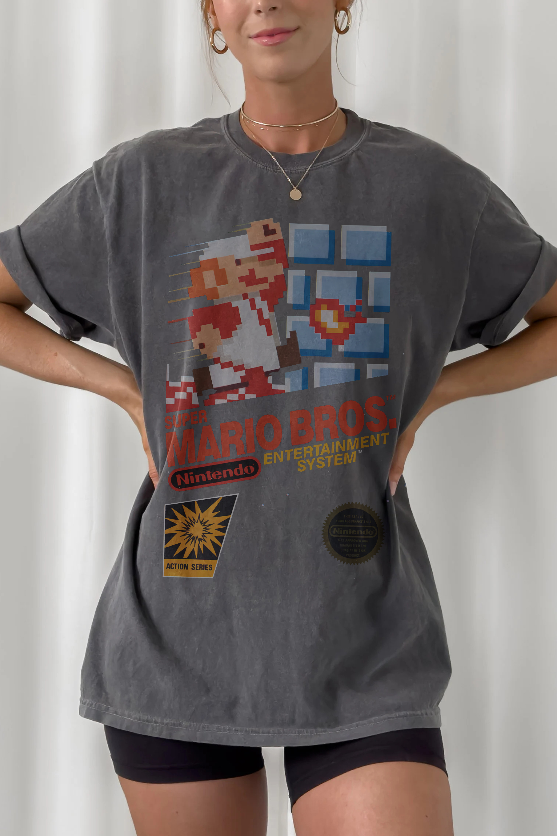 Cartridge Art Super Mario Bros. TEE FOR WOMEN