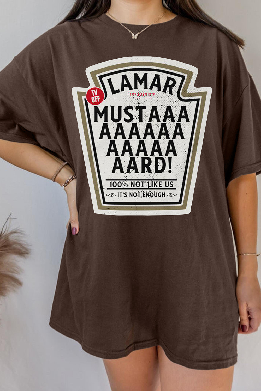 Kendrick Lamar Mustard TV Off Lyrics Tee For Women