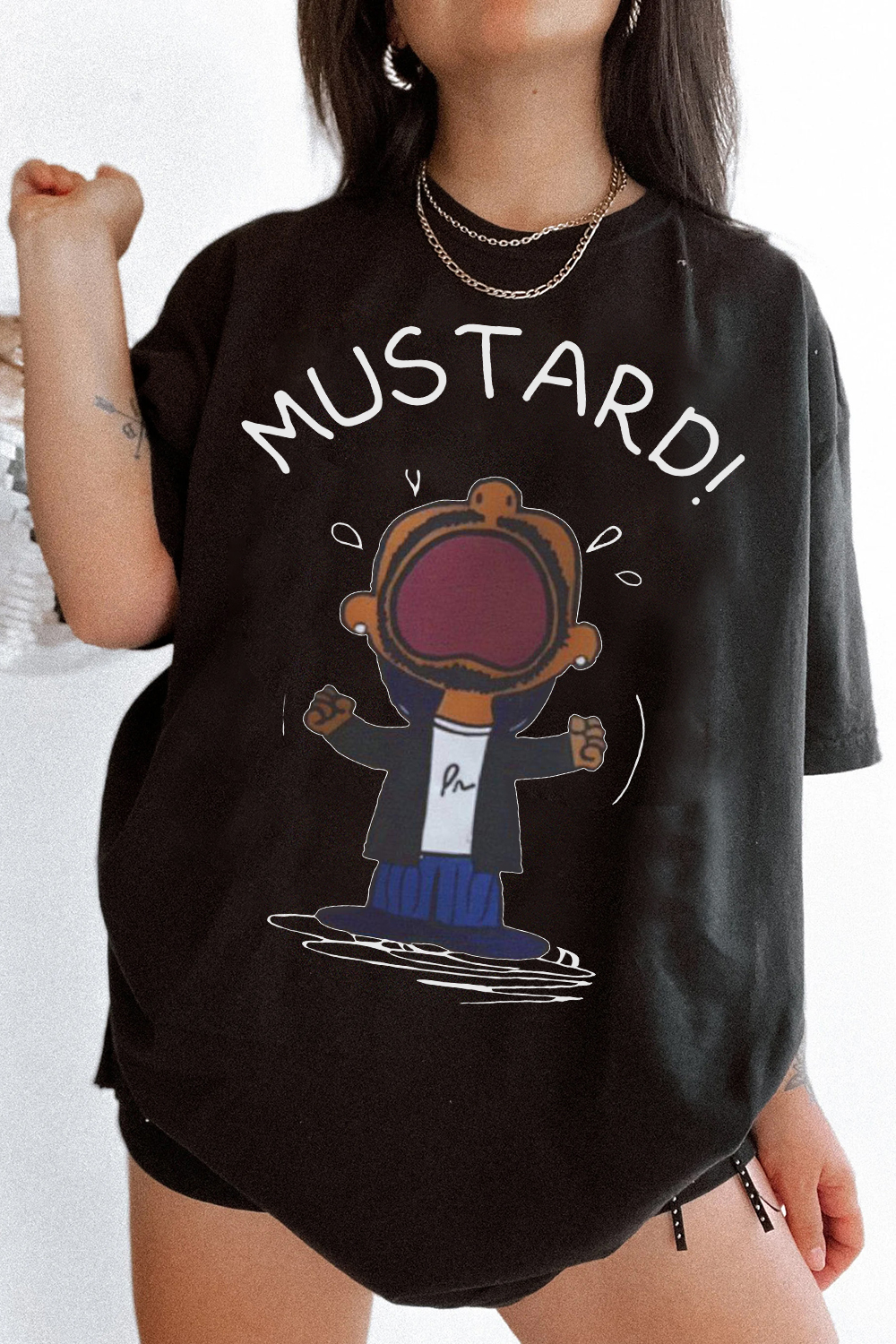 Kendrick Lamar MUSTARD Meme GNX Album Tee For Women