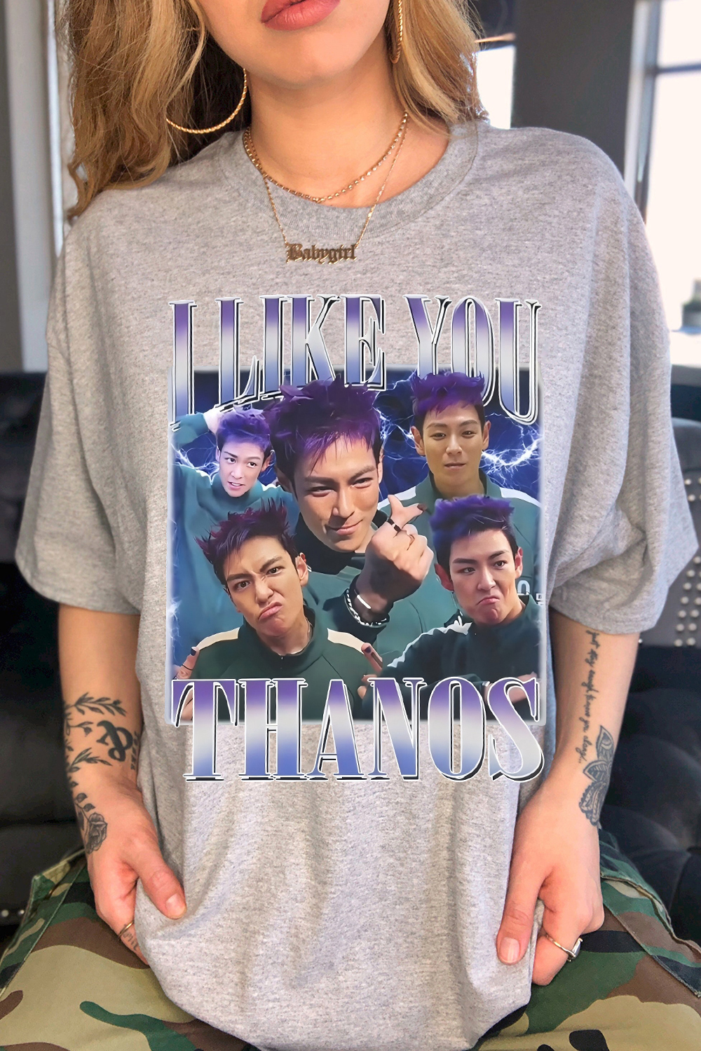 Thanos Squidgame Graphic Tee For Women