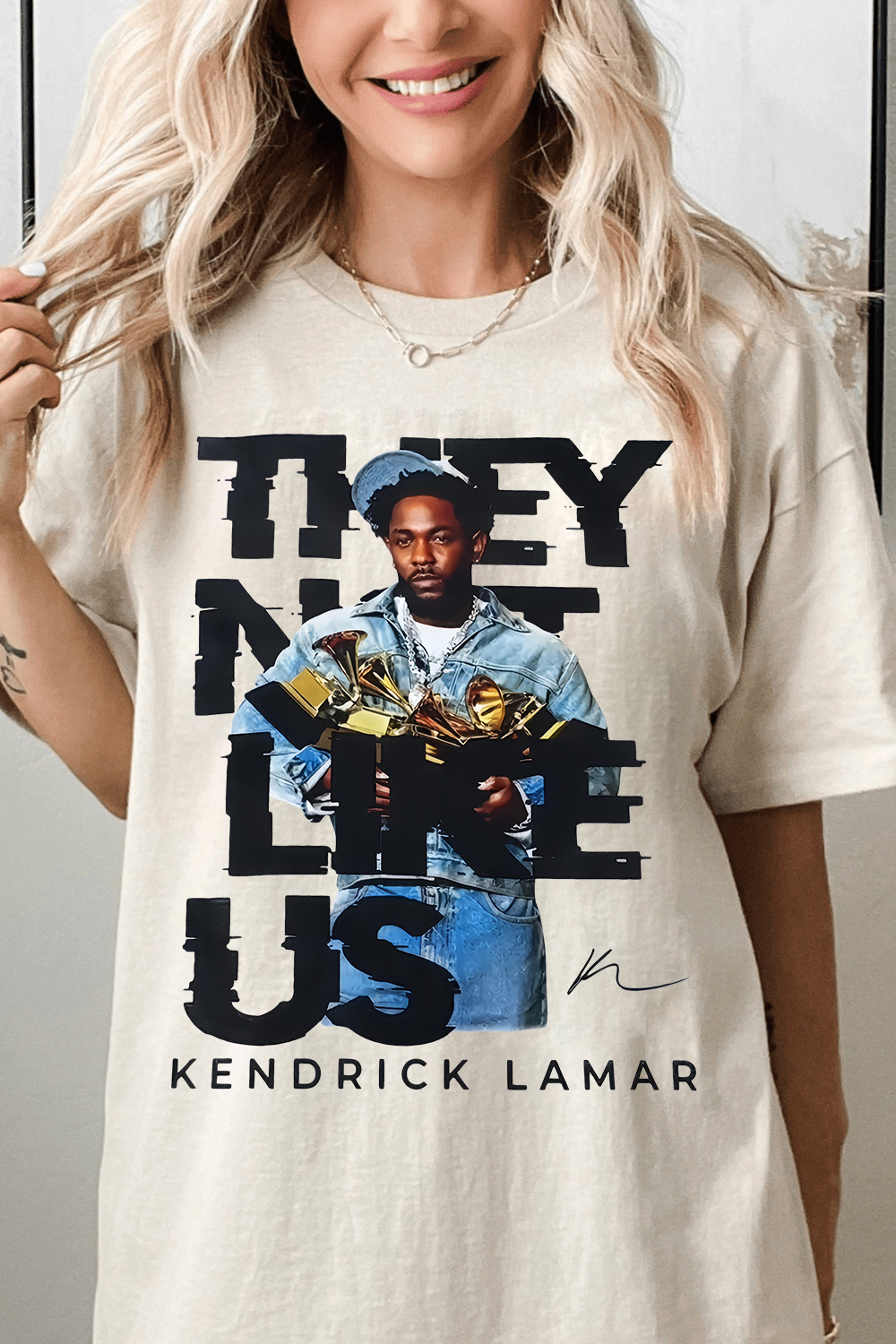 Kendrick Lamar Grammy They Not Like Us Tee For Women