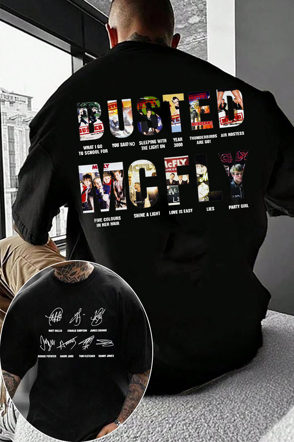 Busted & McFly Tour Tee Pop Rock Legend United shirt