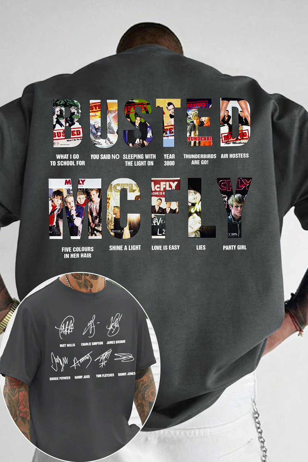 Busted & McFly Tour Tee Pop Rock Legend United shirt