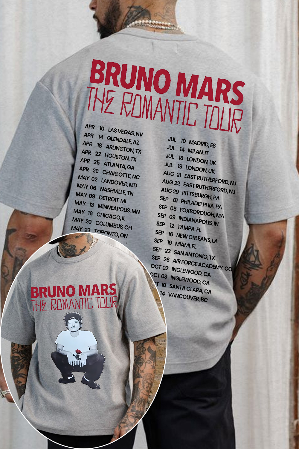 Bruno Mars Concert 2026 Tee