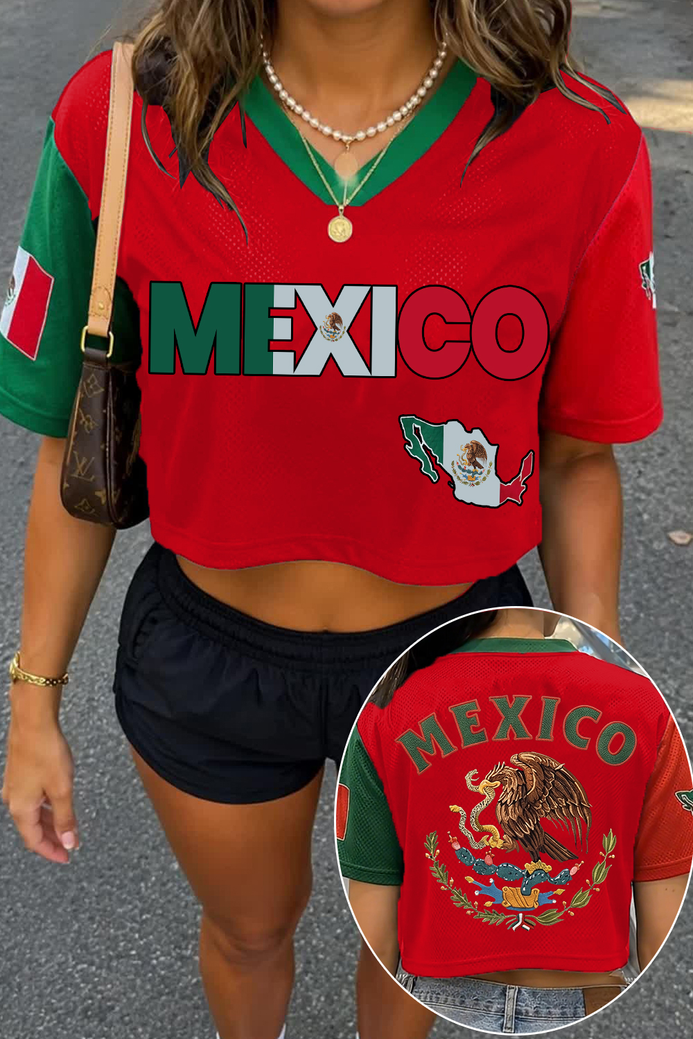 Crop Mesh Mexicana Jersey