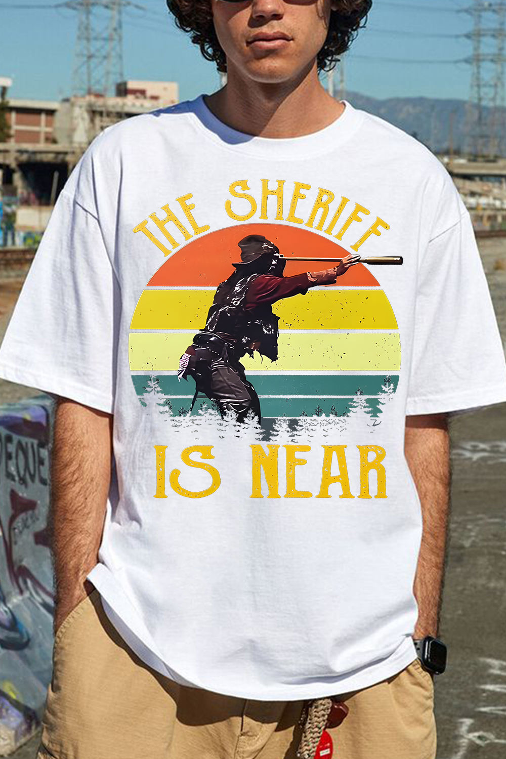 The Sheriff is near  blazingsaddles tee