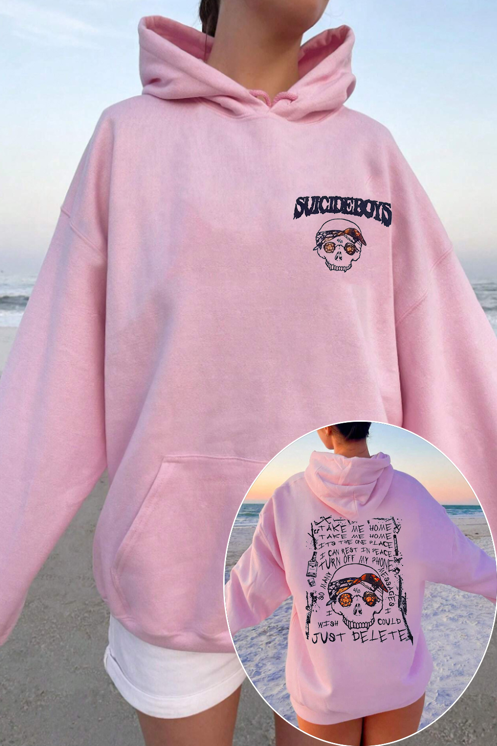 $uicideboy$Double-sided printed women's sweatshirt