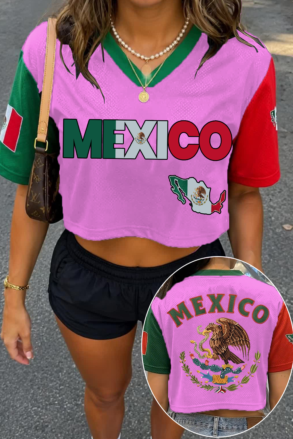 Crop Mesh Mexicana Jersey