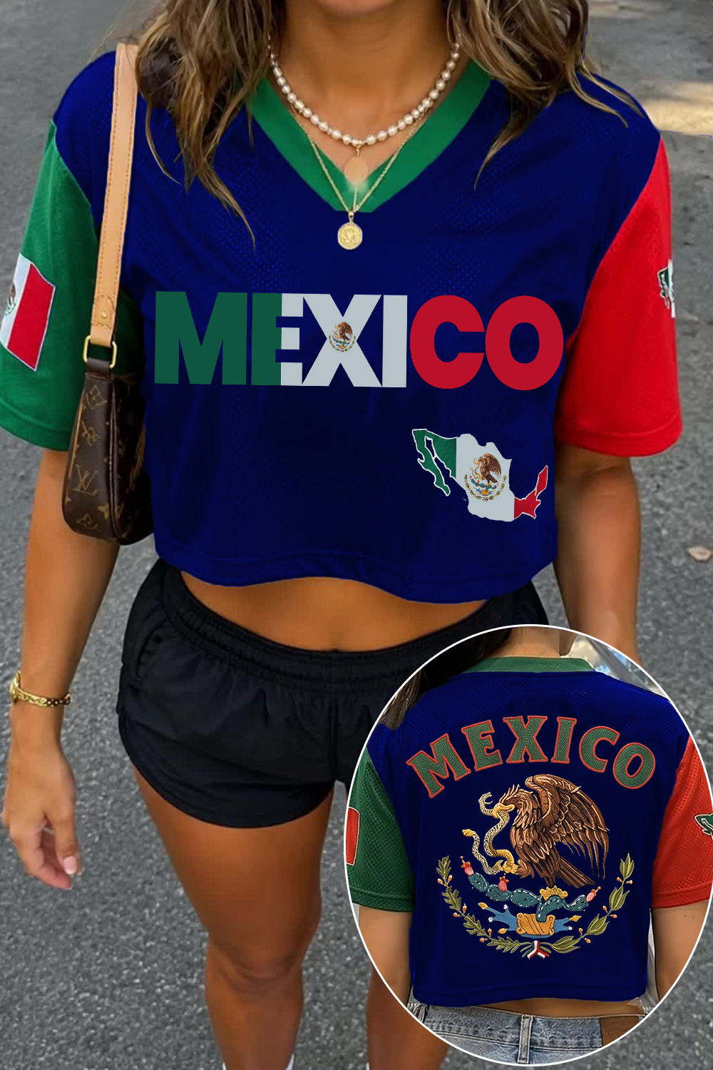 Crop Mesh Mexicana Jersey
