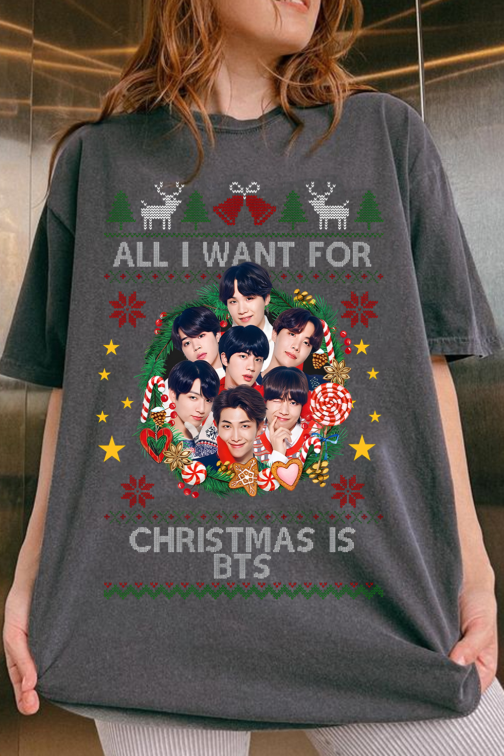All I Want For Christmas Is BTS Women Shirt