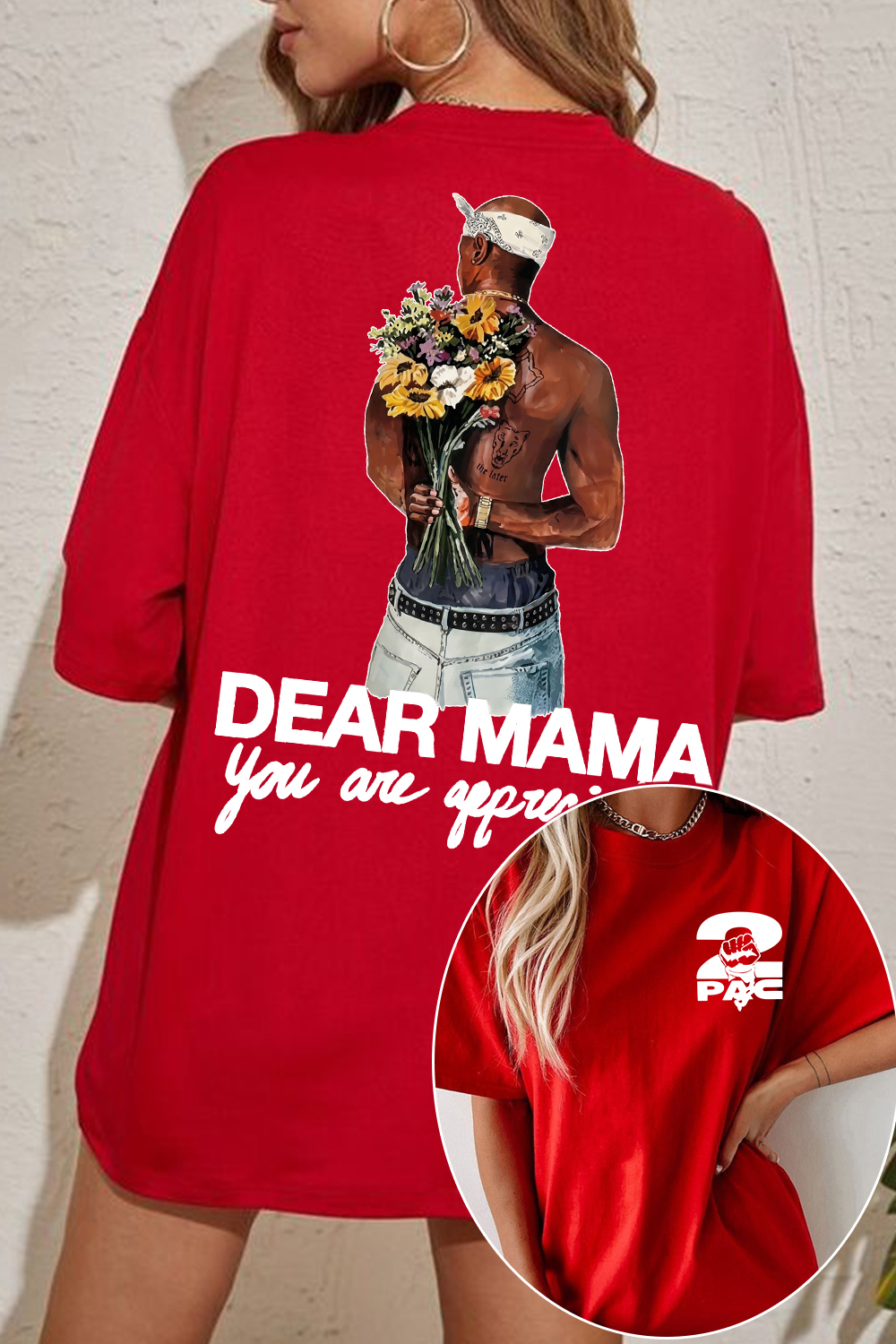 2pac Two-Sided Women Tee