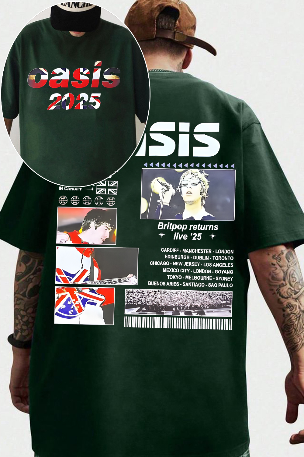 Oasis live tour tee
