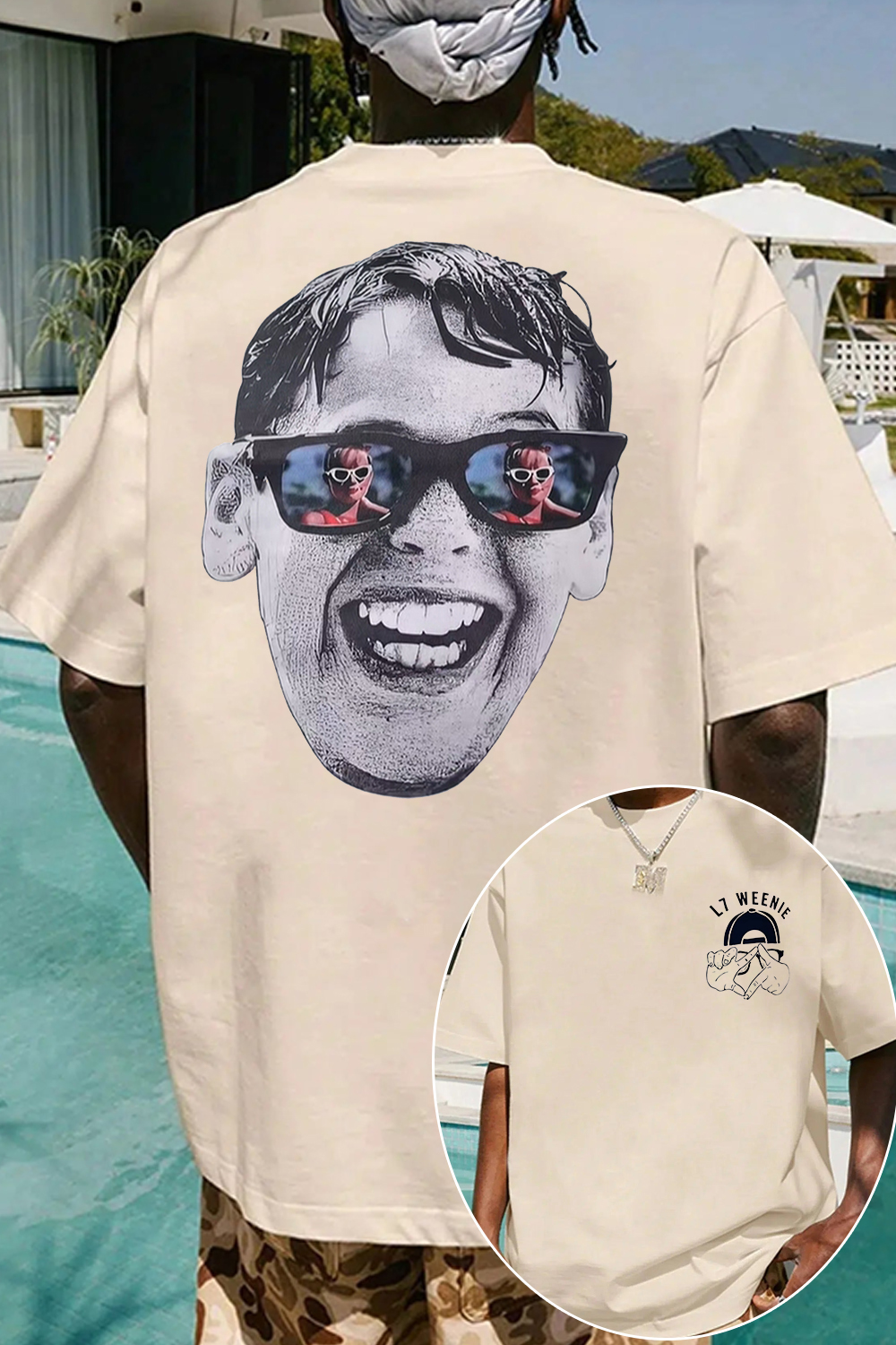 L7 Weenie 2-side printed T-shirt