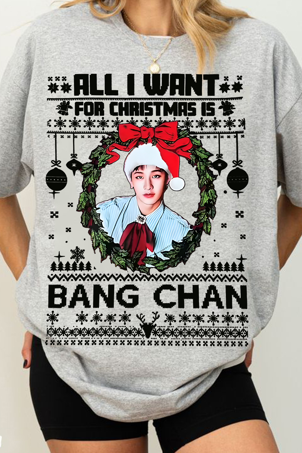 Bang Chan Christmas Women Shirt